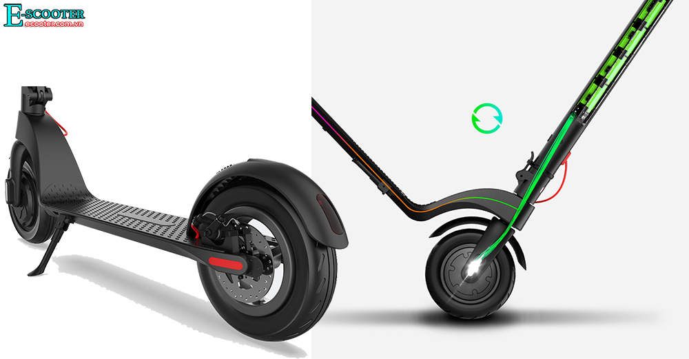 Lốp Pin xe scooter gấp Xenon X7 350W